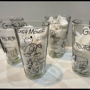 Disney Sketch Glass Tumblers